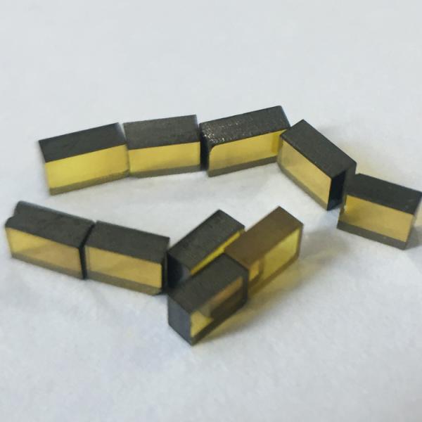 Yellow Synthetic Diamond Plates Mono Hpht Diamonds For Cutting Tools