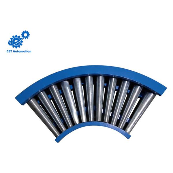 Stainless Steel 90 Degree Curved Roller Conveyor , 90 Degree Roller Conveyor