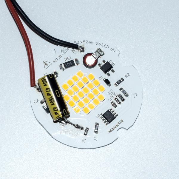 52x52mm AC120V Downlight AC LED Module With Smd2835 Aluminum PCBA