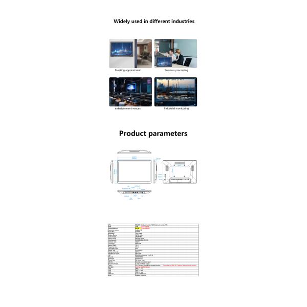 wall mounted 24inch android 12 tablet computer pc POE NFC LCD Touch screen Commercial Display Digital signage advertising video player