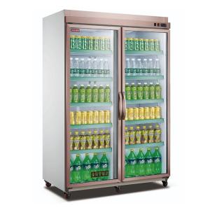 Quality Supermarket Split Fridge Freezer Refrigerator Two Doors Adjustable Shelves for sale