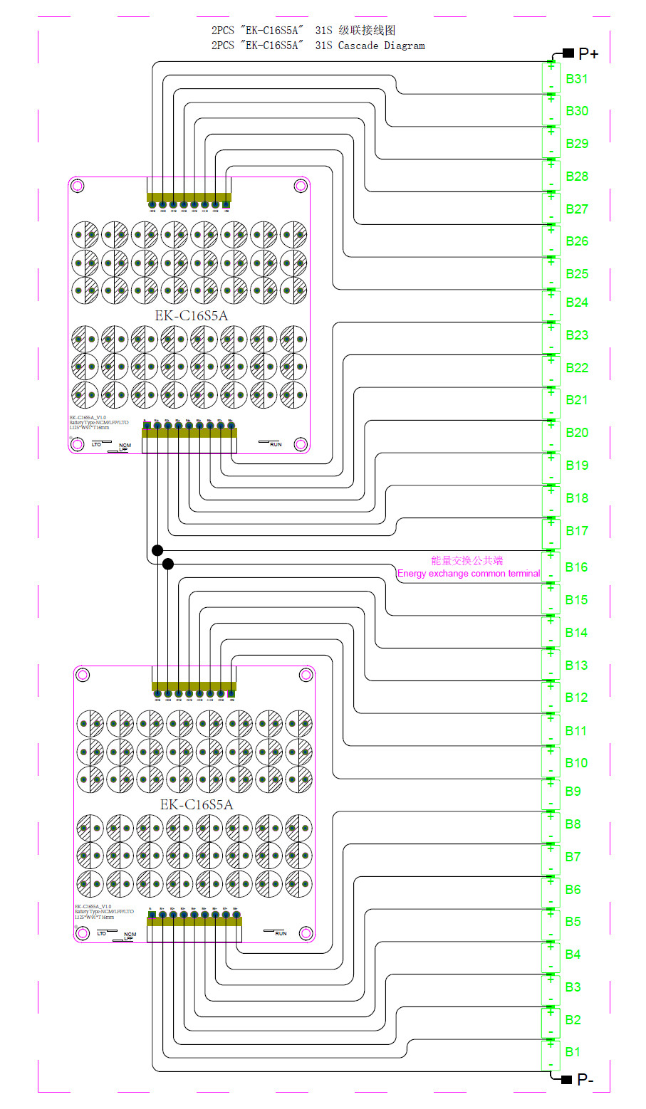 48V 51.2V 60V 5A Active Balancer Li-ion Lipo LFP Battery Energy Transfer Board