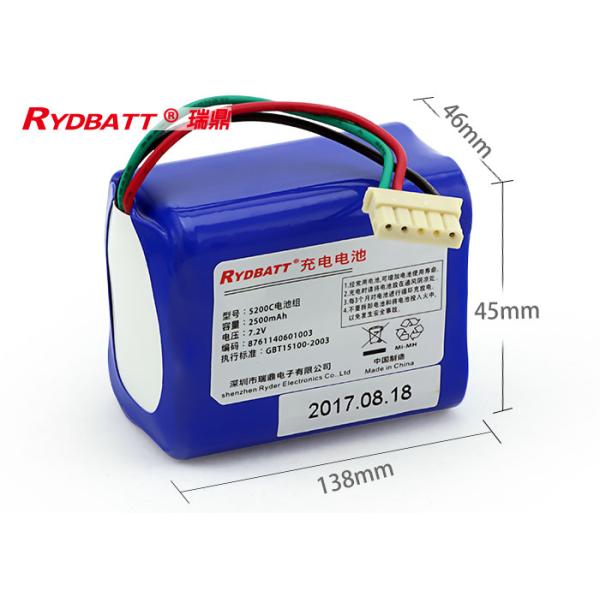 AA 6S1P 2500mAh 7.2 V Nimh Battery Pack For 380T 5200c Vacuum Cleaner