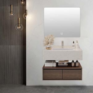 Quality Plywood Modern Bathroom Vanity With Mirror Cabinet For Hotel for sale