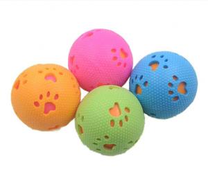 China Best Interactive Tpr Dog Rubber Ball Pet Chew Toys For Teething Training on sale