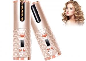 China LED Display Automatic Turning Curling Iron , Ceramic Portable Usb Hair Curler on sale