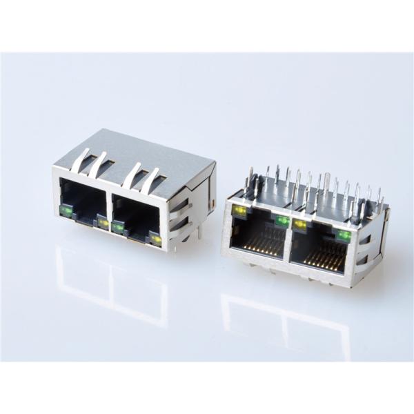 Industrial RJ45 jacks with Integrated Magnetics, with LEDs ，HULYN