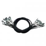 Galvanized Stainless Steel Wire Rope Lanyard Black Plastic Coating Steel Cable