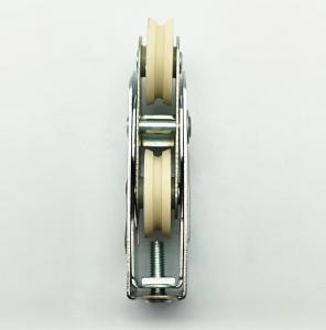 China Plastic Pa6 Sliding Window Roller OEM U Groove Matt Finish Style on sale