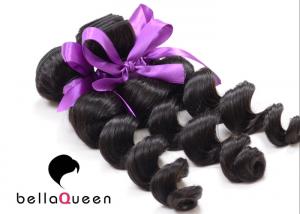 China Loose Wave Natural Black Human Hair Full Lace Wigs No Shedding on sale