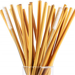 Eco Friendly Disposable Bamboo Straws Reusable Drinking Straws Juice Usage