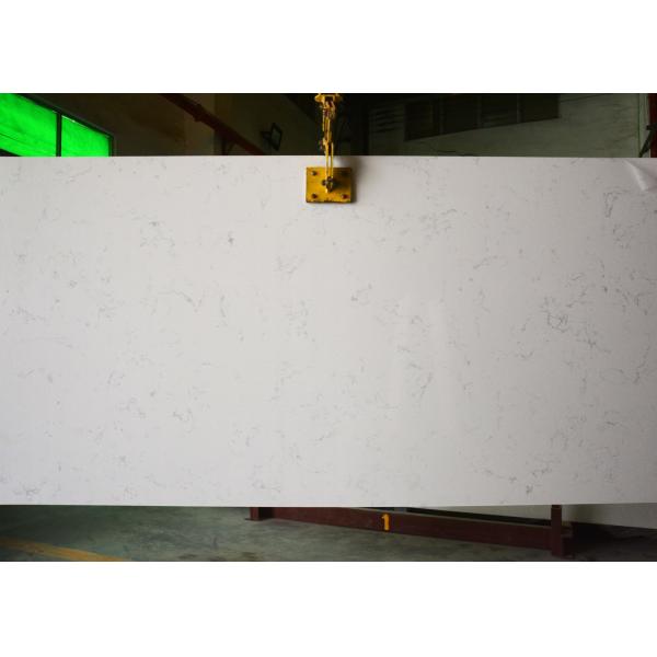 Carrara Solid Color Quartz Polished Surfaces Finished For Home Decoration