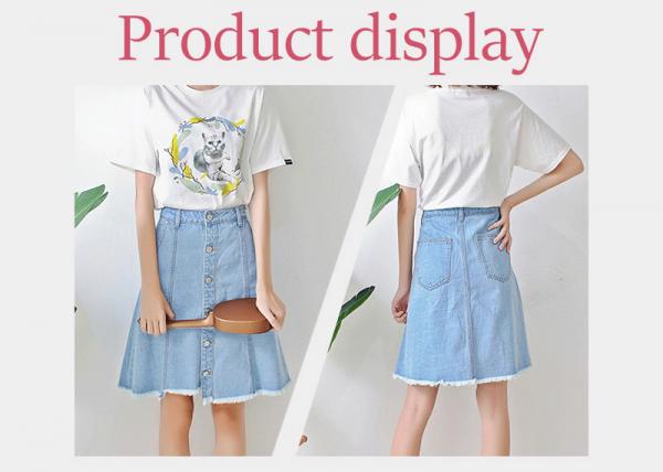 Sexy Ladied Summer High Waisted Denim Pencil Skirt , Short Denim Mini Skirt