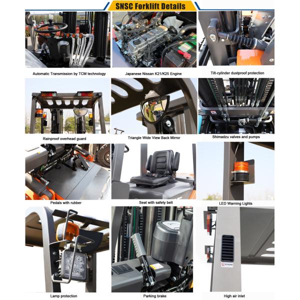 1.5/1.8/2/2.5/3/3.5 Ton LPG Gas Cylinders Gasoline Diesel Forklift Within Your Budget