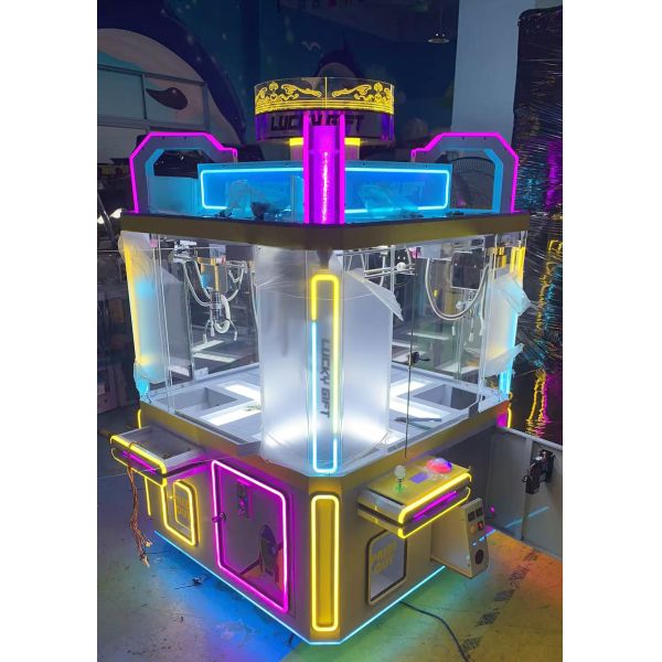 CE Certified Coin Operated Claw Game Machine 4 Players Claw Crane Vending Machine Arcade Entertainment Equipment Ideal for Amusement Centers and