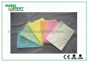 Quality CE ISO Certificate Dental Disposable Apron With Tissue Coated PE Materials , 39*68cm for sale