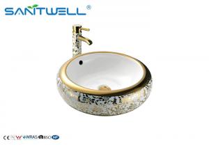 China Luxury Color Ceramic Wash Basin / Art Basin Sink AB8004C 500×500×165mm on sale