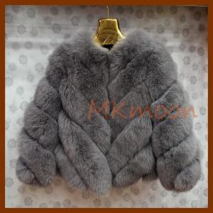 Quality real Fox fur coat  -F103# for sale