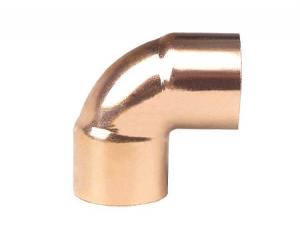 Quality Copper Elbow Pipe Fitting, 90 degree copper elbow C x C, refrigeration copper fitting, air condition fitting for sale