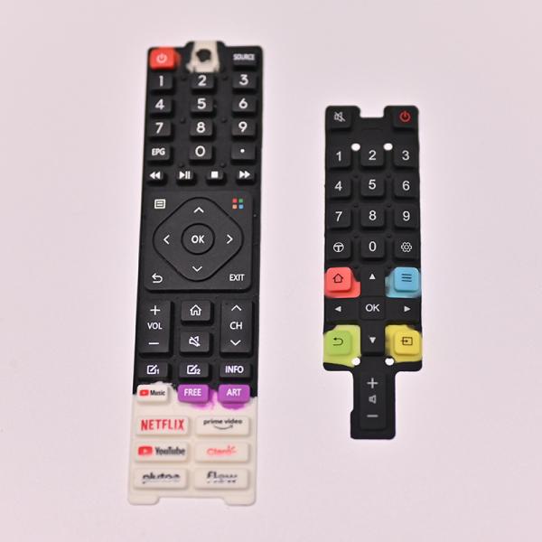 Customized Has conductivity Silicone Rubber Buttons, Carbon Conductive Rubber Caps, Conductive Equipment Panel Buttons