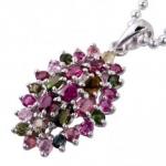 Factory Price and Fashion Crystal Silver Gemstone Pendant K-BC-C672