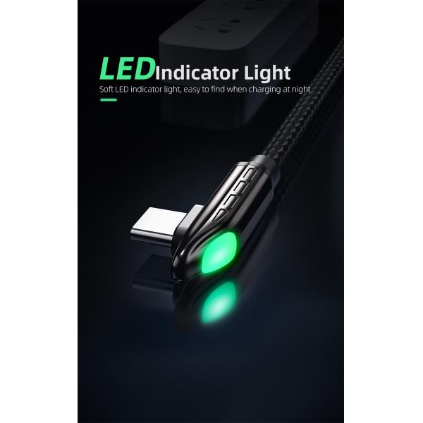 Essager 2021 Fast Charge T Shaped Type C USB Cable 5A 0.5M 1M 2M