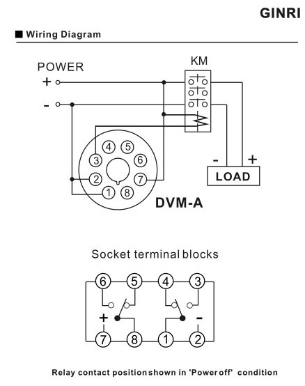 Electric Control System Single Phase Undervoltage Relay Adjustable Trip Delay Time