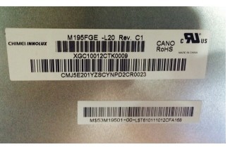 M195FGE-L20 INNOLUX 19.5" 1600(RGB)×900 250 cd/m² INDUSTRIAL LCD DISPLAY