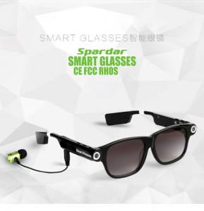 Multifunctiona fashion glasses in camera, bluetooth, MP3, GPS, lighting
