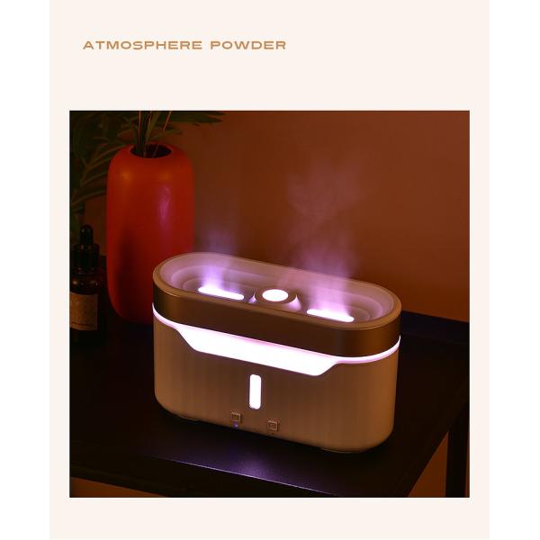 2023 New Flame Water Atomization Jellyfish Fog Humidifier Desktop Portable Essential Oil Aroma Diffuser with Atmosphere Light