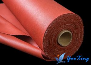 Quality Fireproof Silicone Rubber Coated Fiberglass Fabric / Fiberglass Heat Resistance for sale