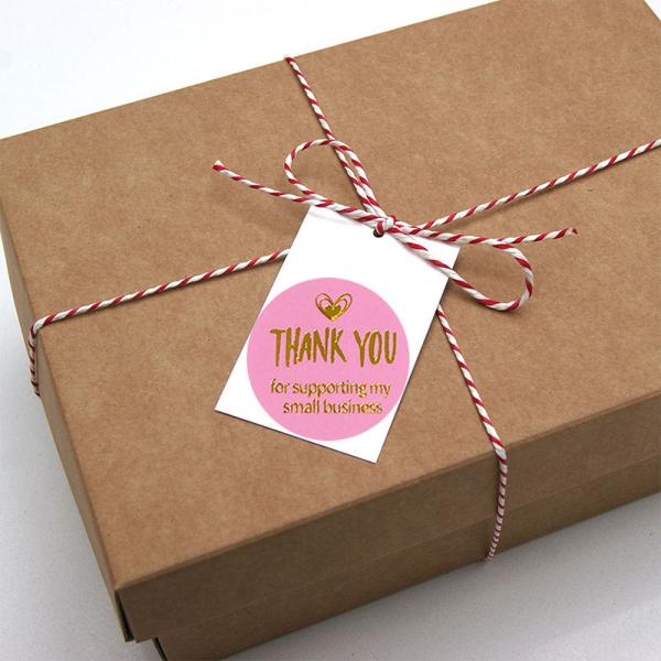 Art Paper Personalised Sticky Labels For Business Embossing Spot UV