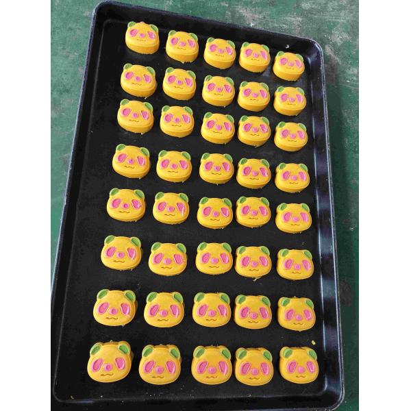 PLC Control Energy Bar Production Line Three Color Panda Cookie Making Machine