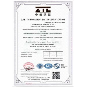 Shaanxi Flourish Industrial Co., Ltd. Certifications