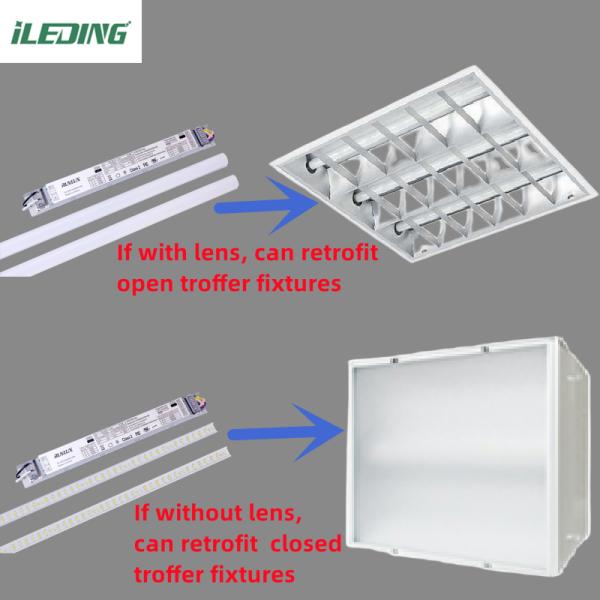 Remote Control LED Linear retrofit Kit Extrusion Housing Channel with 4FT Length and PC Cover