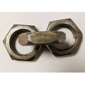 Quality Transmission Line Steel Towers Hex Jam Nut , M22 X 1.5 Nut 9.5mm Thickness for sale