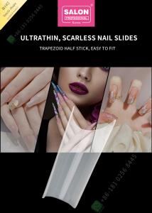 China Smile Shape Matte False Nail Tips High Quality Custom Nail Half Tips Manicure Tip for Nail Art Salon on sale