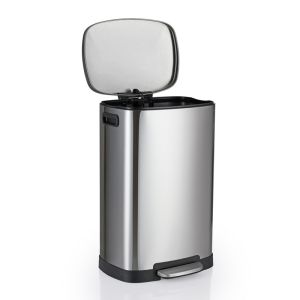 Fingerprint Proof 50L Foot Pedal Garbage Bin