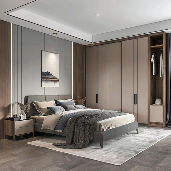 Convertible Closet Wardrobe Cupboard Adjustable Particle Board Furniture for Home Organization