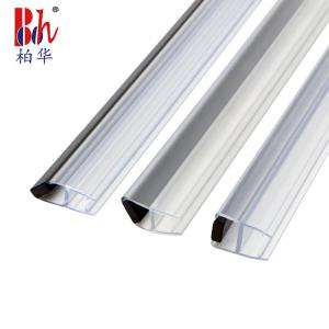 Quality Good resilience Shower Door Magnetic Strip PVC Waterproof Seals For 8mm Glass for sale