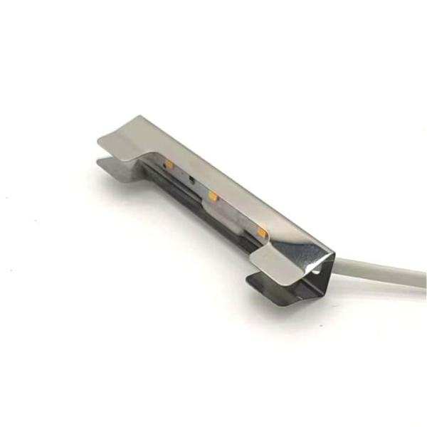 Color Rendering Index Ra 80 Stainless Steel Clip on LED Light for Glass Shelf and Showcase