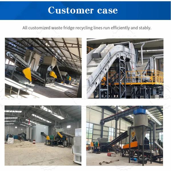 Ultra-Low Waste Refrigerator Crushing Sorting Equipment for Waste Management