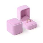 Wholesale Customised Luxury Jewelry Double Ring Box Personalized Custom logo