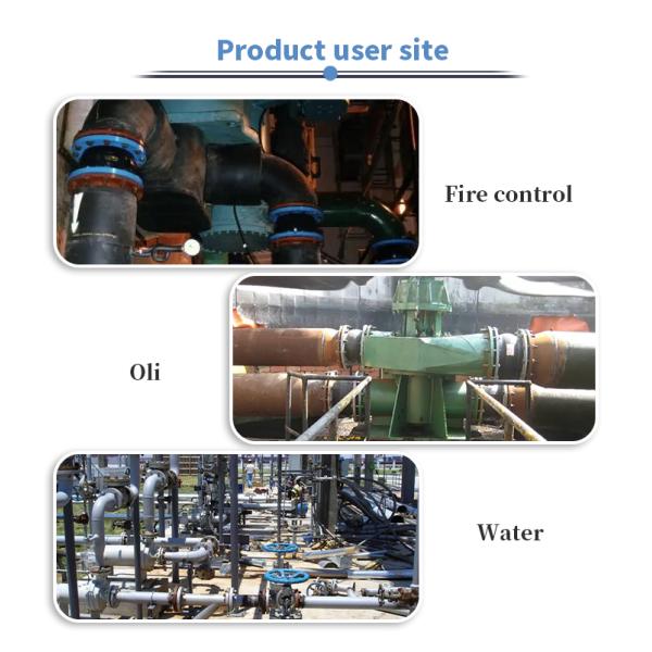 DN200 Pressure Resistant Double Ball Rubber Joint With Booster Ring