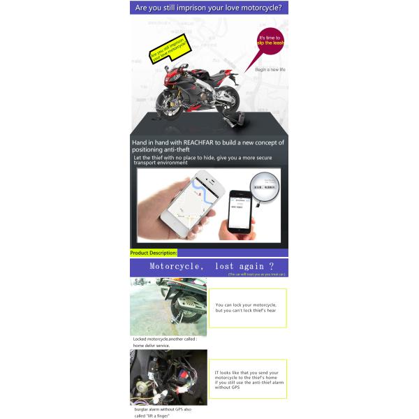 smart motorcycle anti-theft gps gprs vehicle tracking system tracker