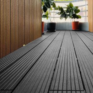 UV Protection WPC Decking Panel Composite Lumber Decking Boards ISO