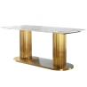 2.6x1.2m Contemporary Luxury Dining Table Nordic Esstisch Marmor for sale
