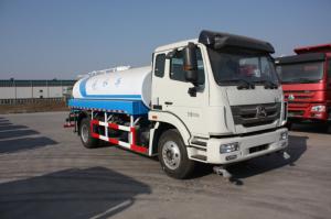 Quality 6 Wheels Water Tank Truck 10 Cbm Capacity Euro II Engine For Cleaning for sale