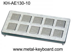 Quality Shake Proof 10 Keys Industrial Metal Keyboard PS2 Industrial Kiosk Keyboard for sale