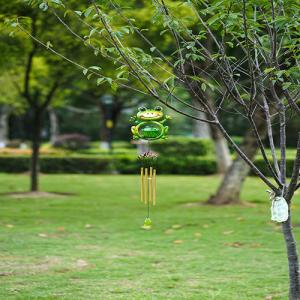 China LED Solar Powered Wind Chime Multicolor Metal Solar Yard Ornaments on sale